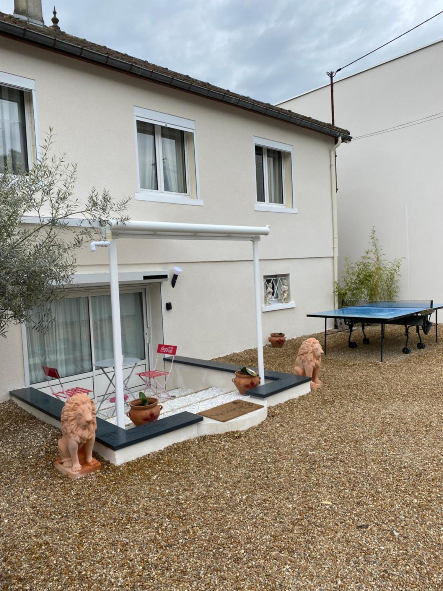 Appart Studio Rdc De Maison Avec Exterieur Proche Reims Tinqueux Dış mekan fotoğraf